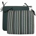 Kd Muebles De Comedor Grey Stripe Seat Pad, 6PK KD3253324